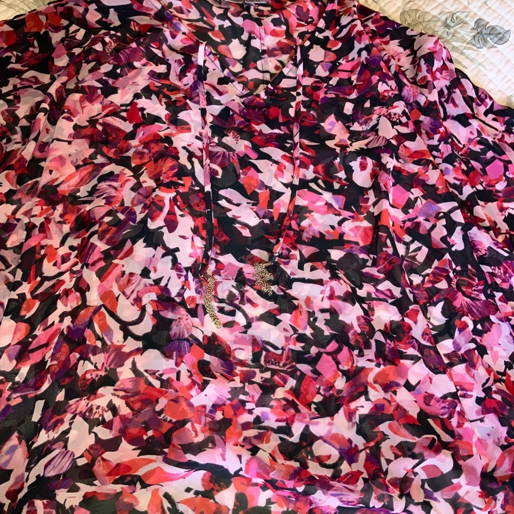 Jennifer Lopez Vibrant Sheer Blouse